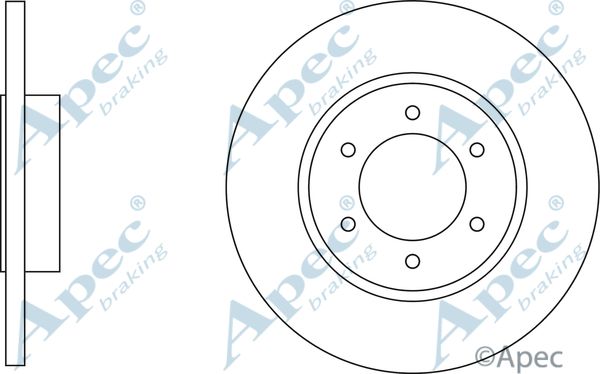 APEC BRAKING Тормозной диск DSK3075